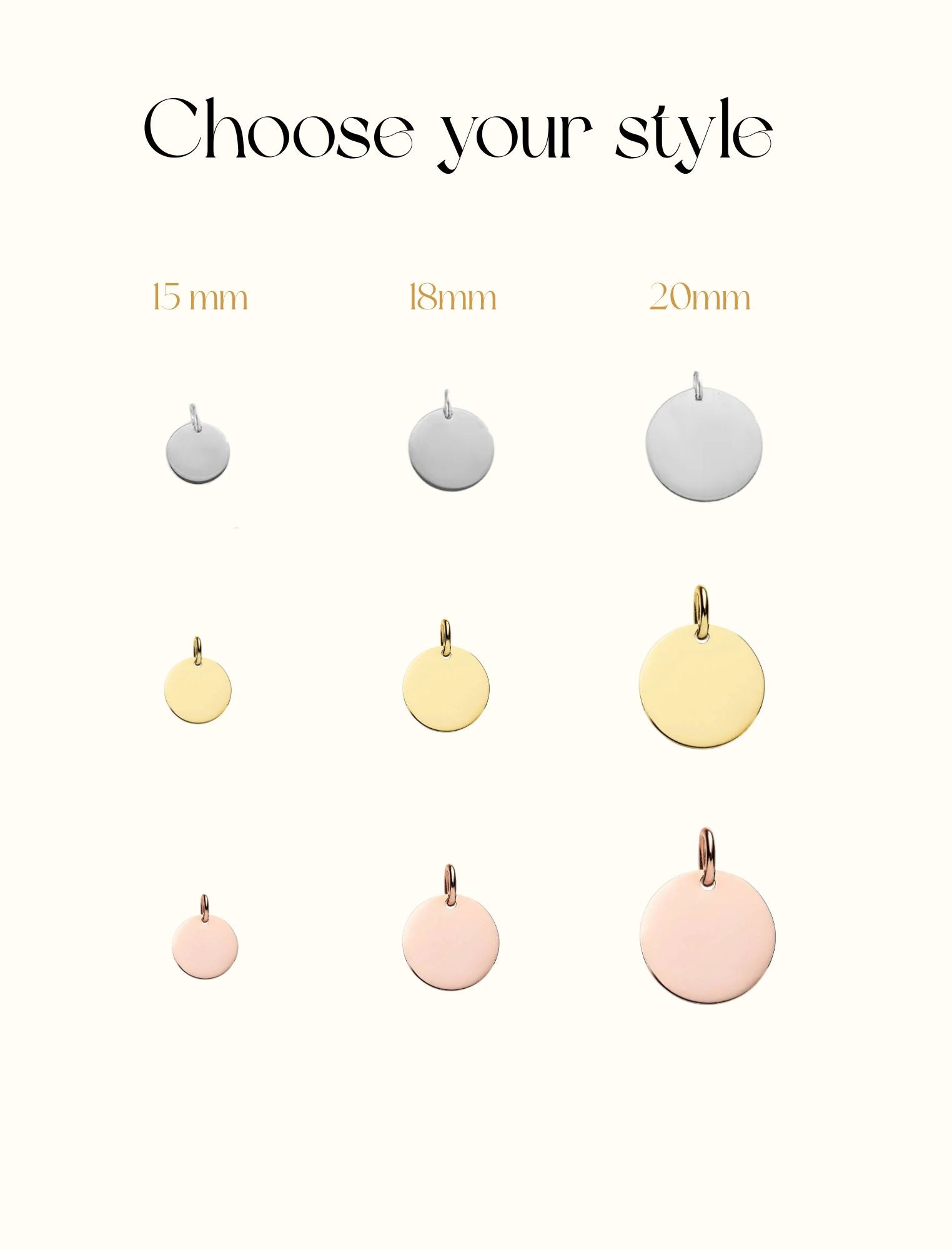 Personalised Disc Beaded Chain