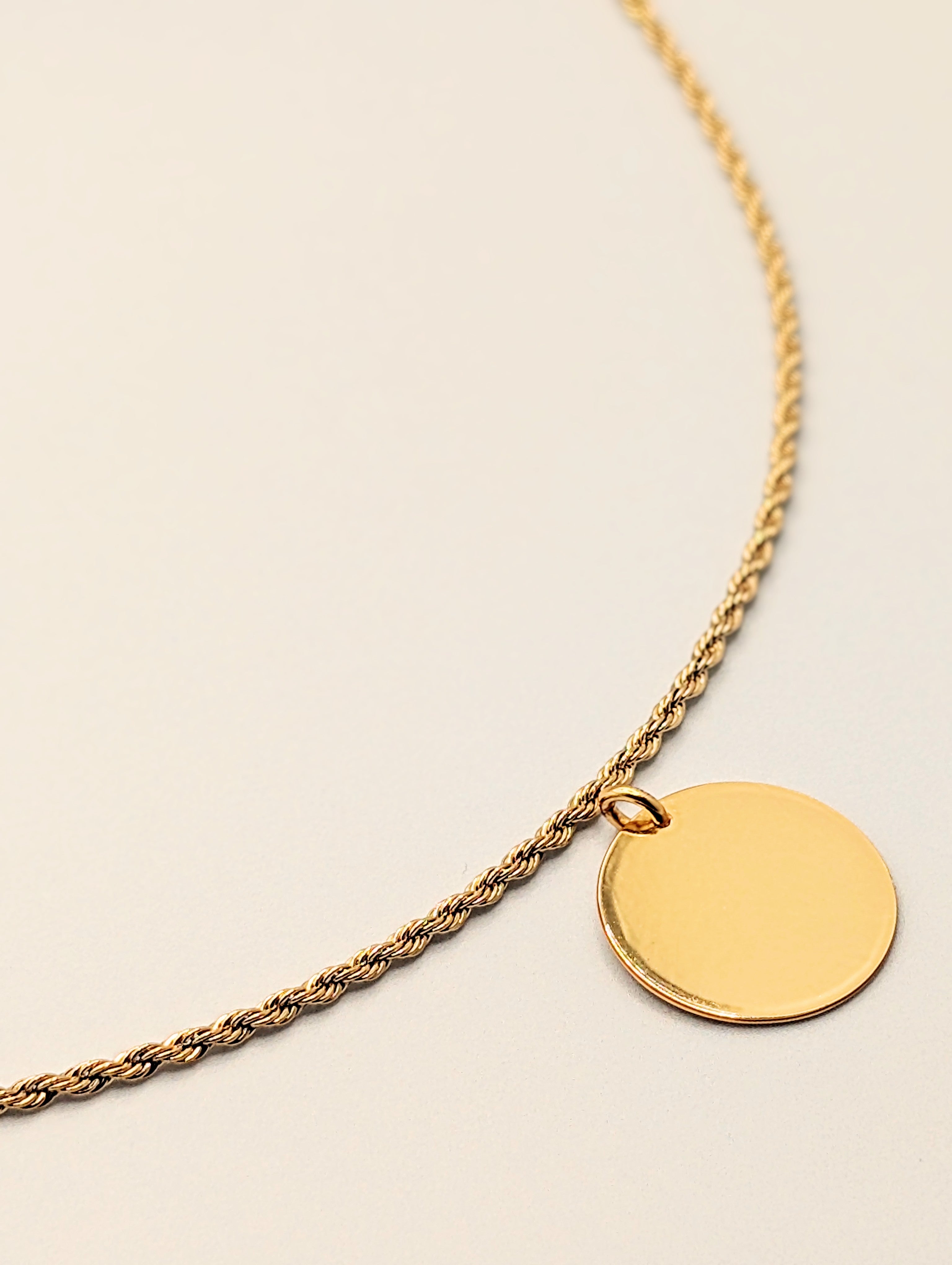 Personalised Disc Twist Chain