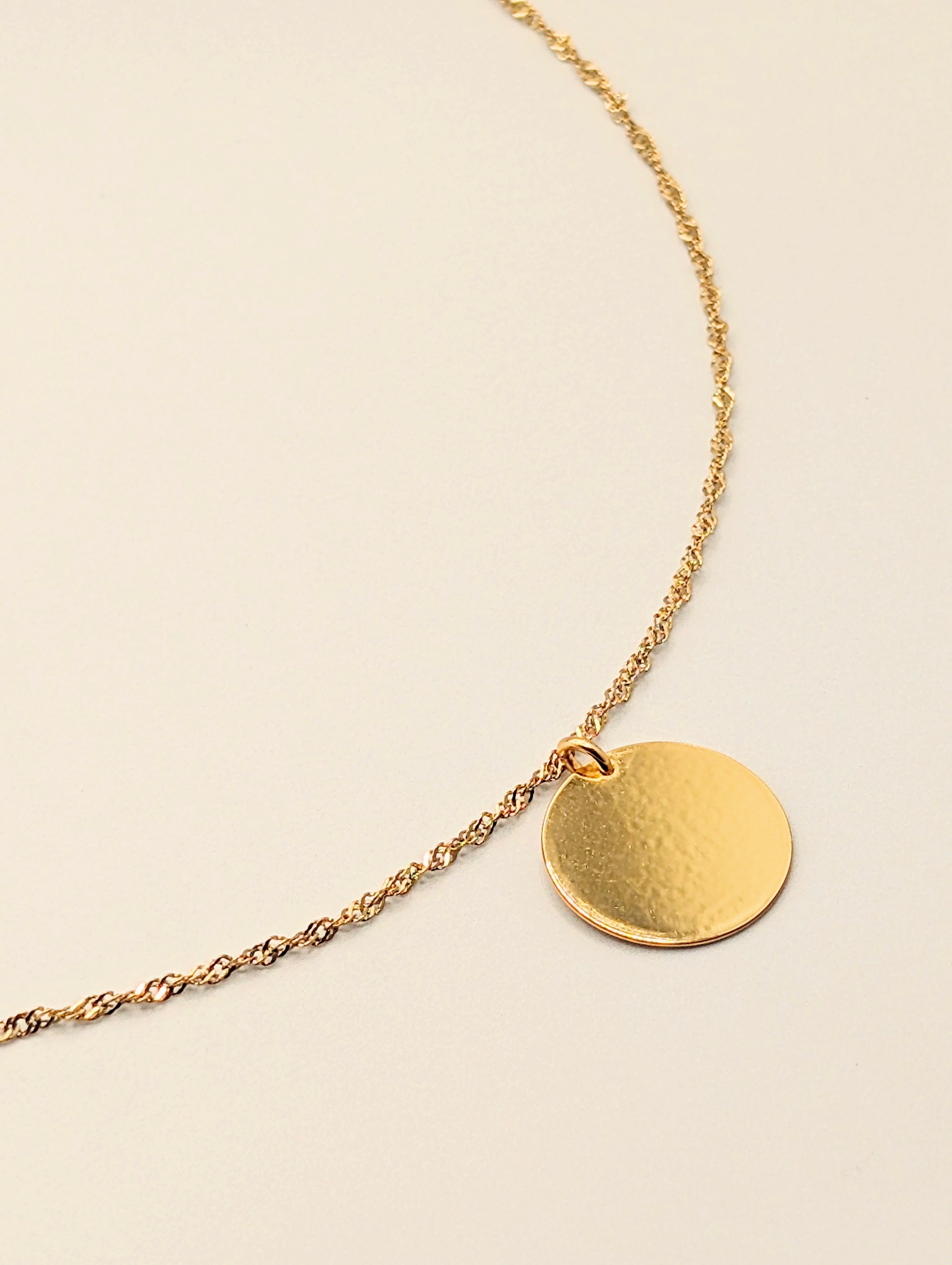 Personalised Disc Torsade Chain